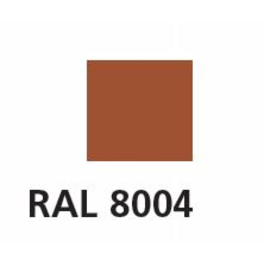 Euroline Alu-Dachauflegeleiter rot Nr. 322 7 Sprossen