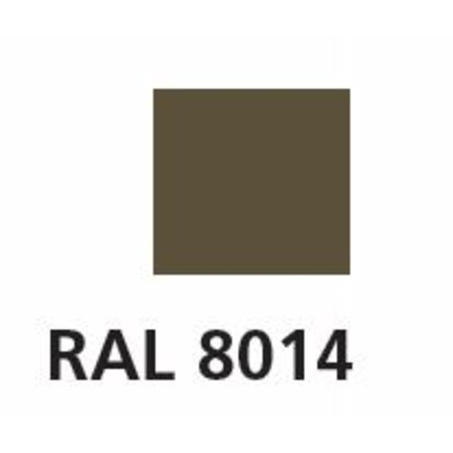 Euroline Alu-Dachauflegeleiter braun Nr. 323 7 Sprossen