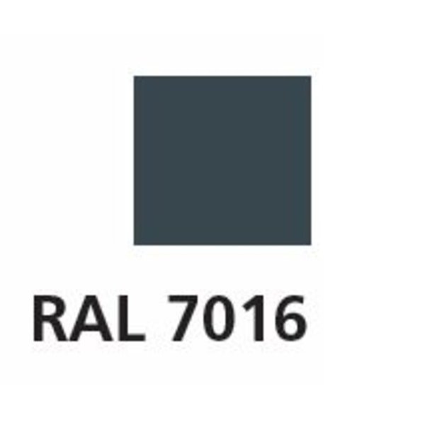 Euroline Alu-Dachauflegeleiter anthrazit Nr. 324 10 Sprossen