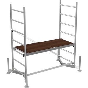 Krause MONTO Climtec Alu-ArbeitsGerüst, Arbeitshöhe ca. 3,00 m