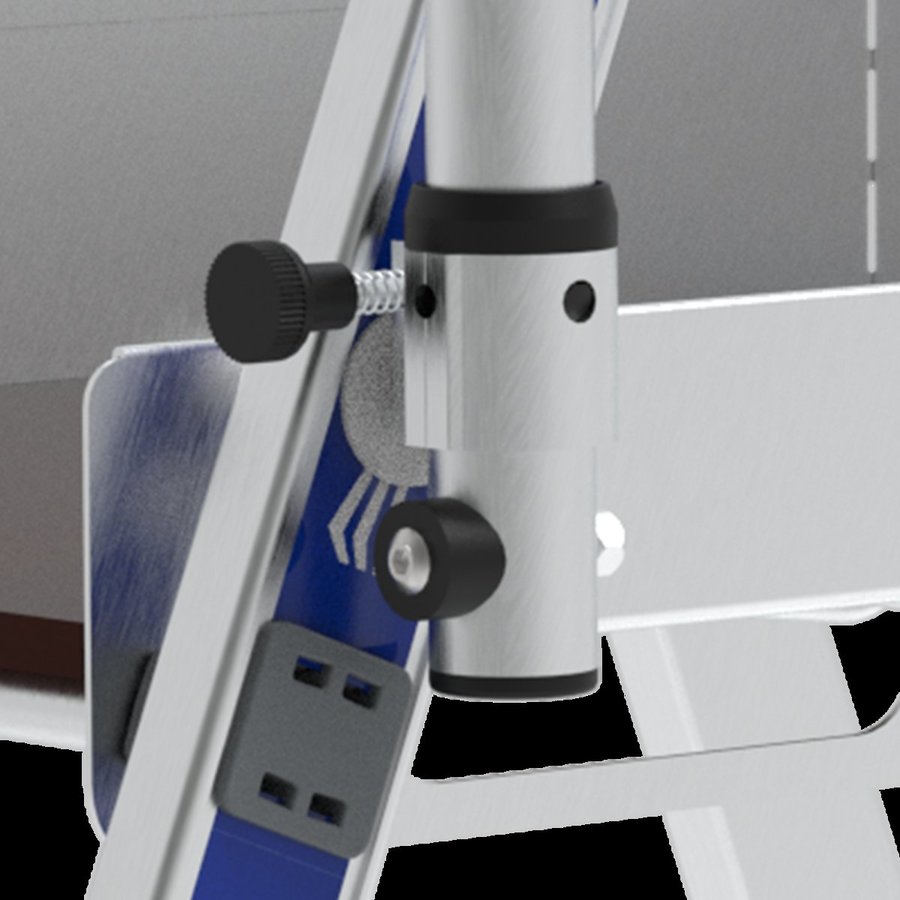 Altrex Plattformleiter  mit klappbarem Geländer 6 Sprossen + 1 Plattform,  mit klappbarem Geländer