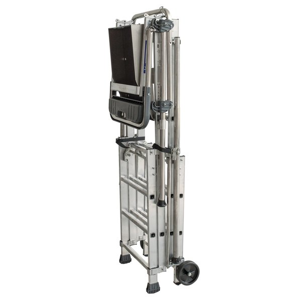 Altrex Plattformleiter  mit klappbarem Geländer 6 Sprossen + 1 Plattform,  mit klappbarem Geländer