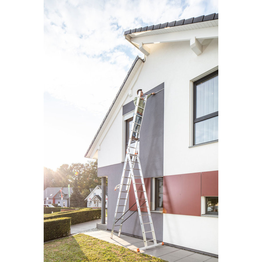 Krause MONTO Tribilo Sprossen- VielzweckLeiter mit Trittablage 3x12 Sprossen