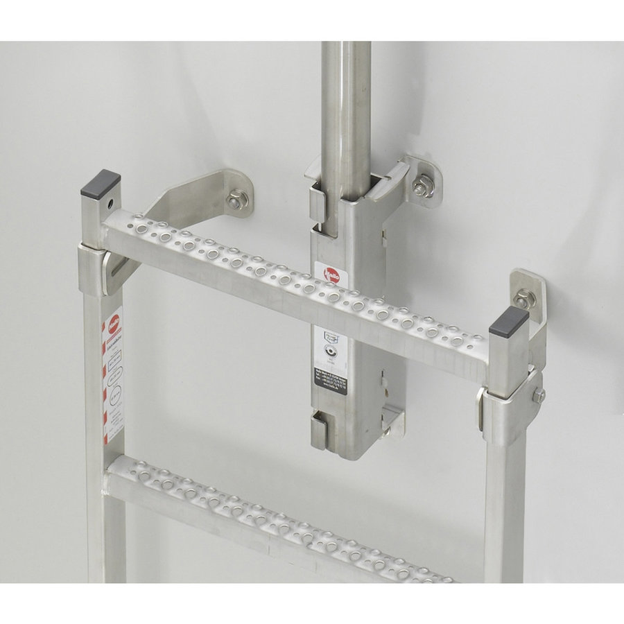 Hailo Professional Einstiegshilfe mit quadratischer Führungshülse 50x50 mm  Edelstahl 1.4571