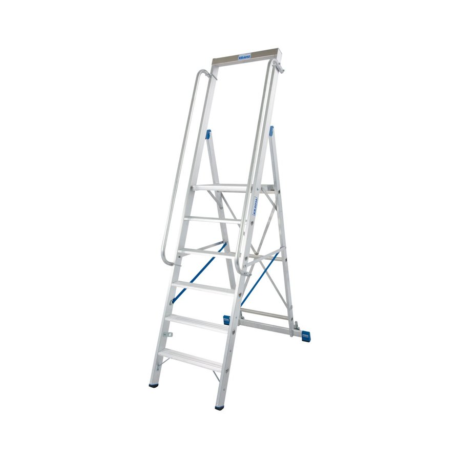 Krause STABILO Stufen-StehLeiter mit großer Standplattform 6 Stufen