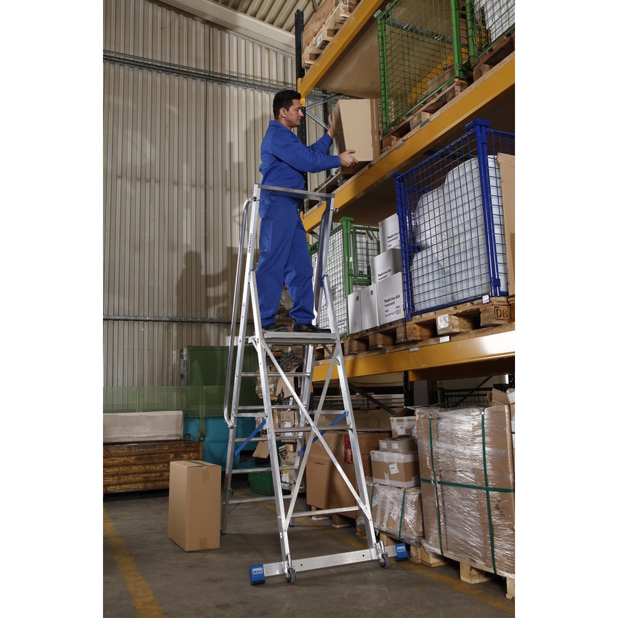 Krause STABILO Stufen-StehLeiter mit großer Standplattform 6 Stufen