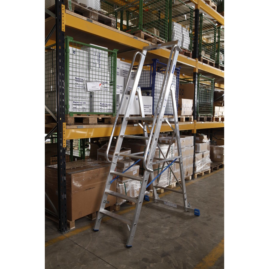 Krause STABILO Stufen-StehLeiter mit großer Standplattform 6 Stufen