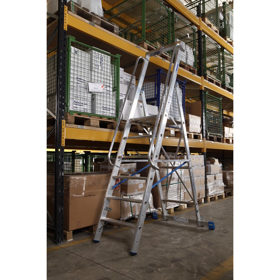 Krause STABILO Stufen-StehLeiter mit großer Standplattform 6 Stufen