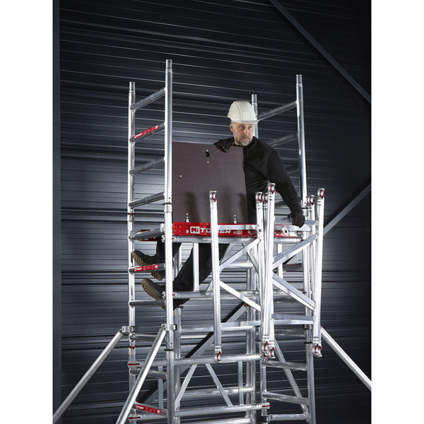 Altrex MiTower - 0.75 x 1.27 m HolzPlattform, Arbeitshöhe bis 6,2m