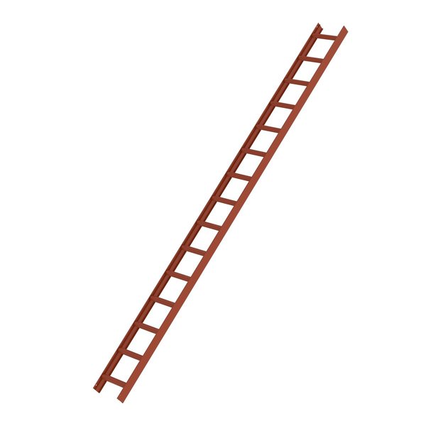 Günzburger Steigtechnik Dachleiter Rotbraun 15 Sprossen