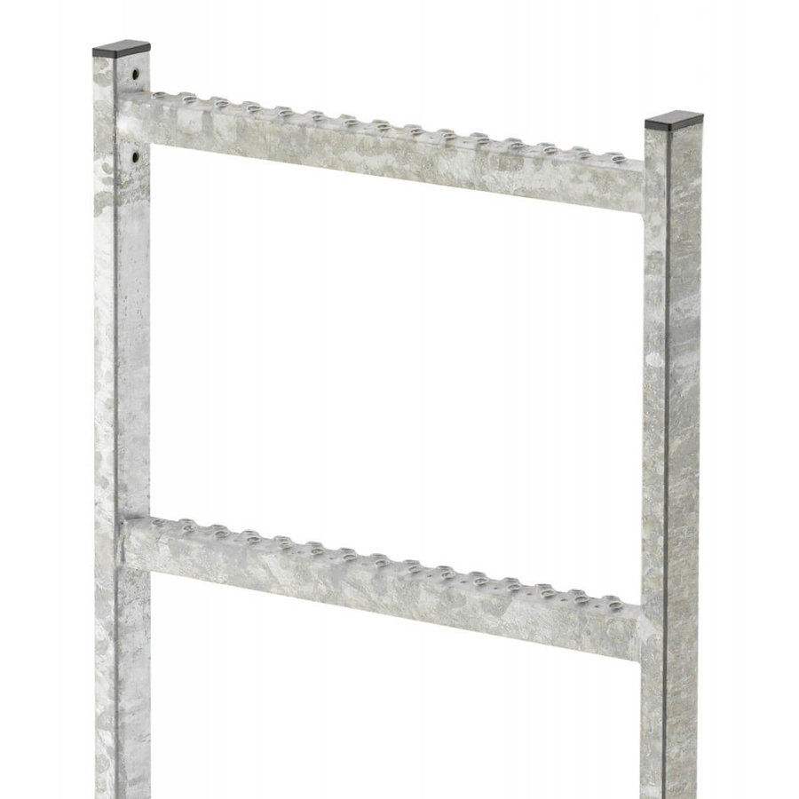 Hailo Professional Schachtleiter LW 400 mm, Stahl feuerverzinkt 2,52 m | 9 Sprossen