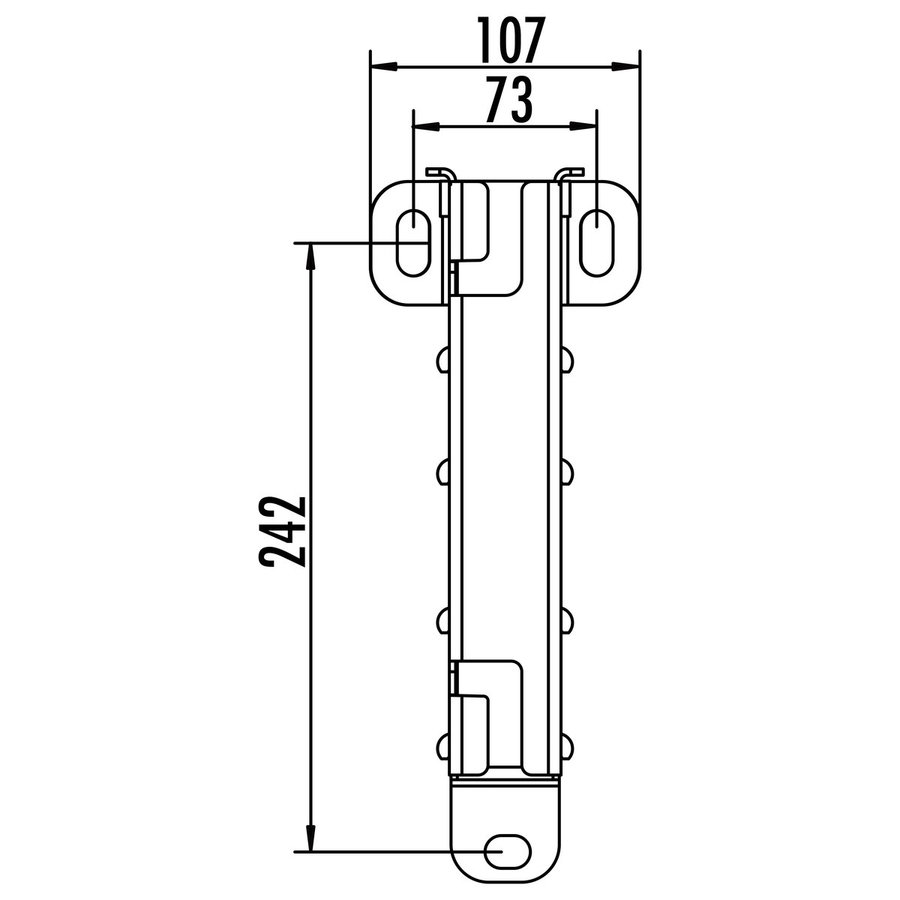 Hailo Professional Einstiegshilfe mit quadratischer Führungshülse 44x44 mm  Edelstahl 1.4571