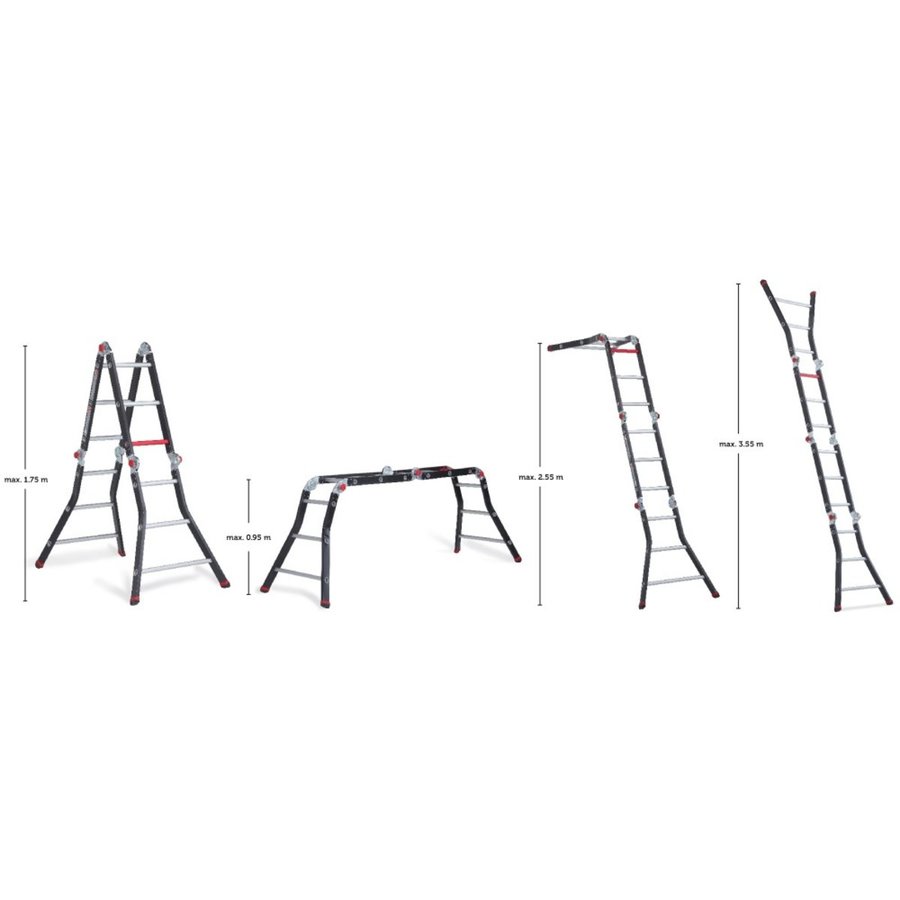 Altrex Varitrex Prof Vielzweckleitern 4x3 Sprossen