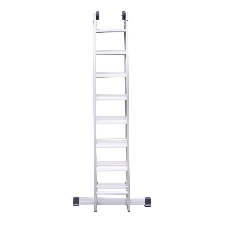 Euroline Alu-Stufensschiebeleiter 2-teilig Nr. 30277 2x8 Stufen