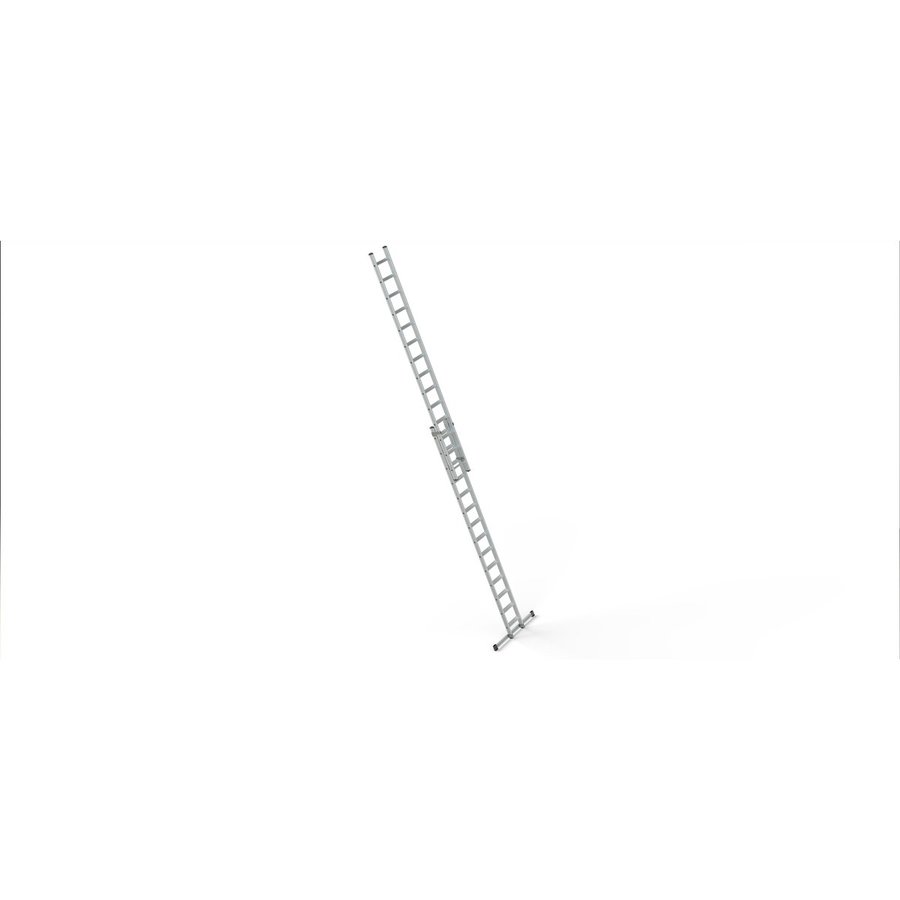 Euroline Alu-Stufensschiebeleiter 2-teilig Nr. 30277 2x14 Stufen