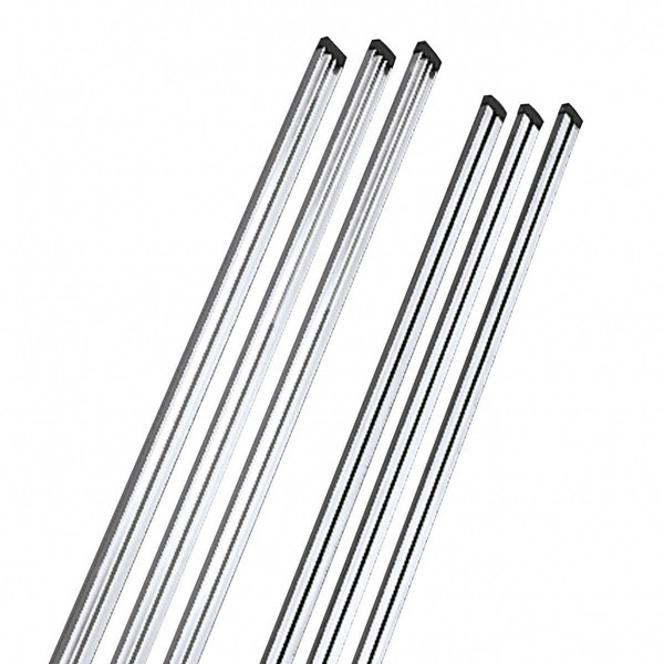 Hailo Professional Rückenschutz-Senkrechtstäbe - Stahl verzinkt Länge 2800 mm