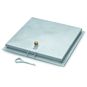 ZARGES Brunnenabdeckung, eckige Form ohne Belüftungskamin, Edelstahl V2A