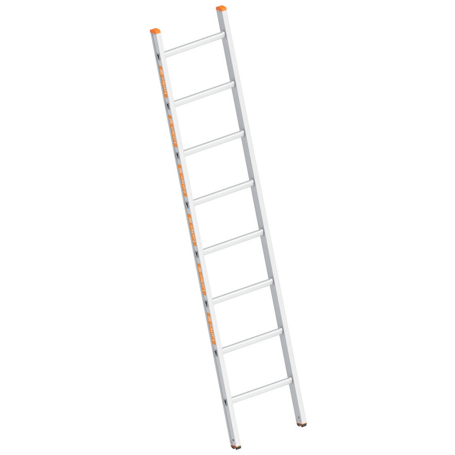 Layher Sprossenanlegeleiter TOPIC 8 Sprossen; Aluminiumleiter mit 8 Sprossen, Länge 2.30 m