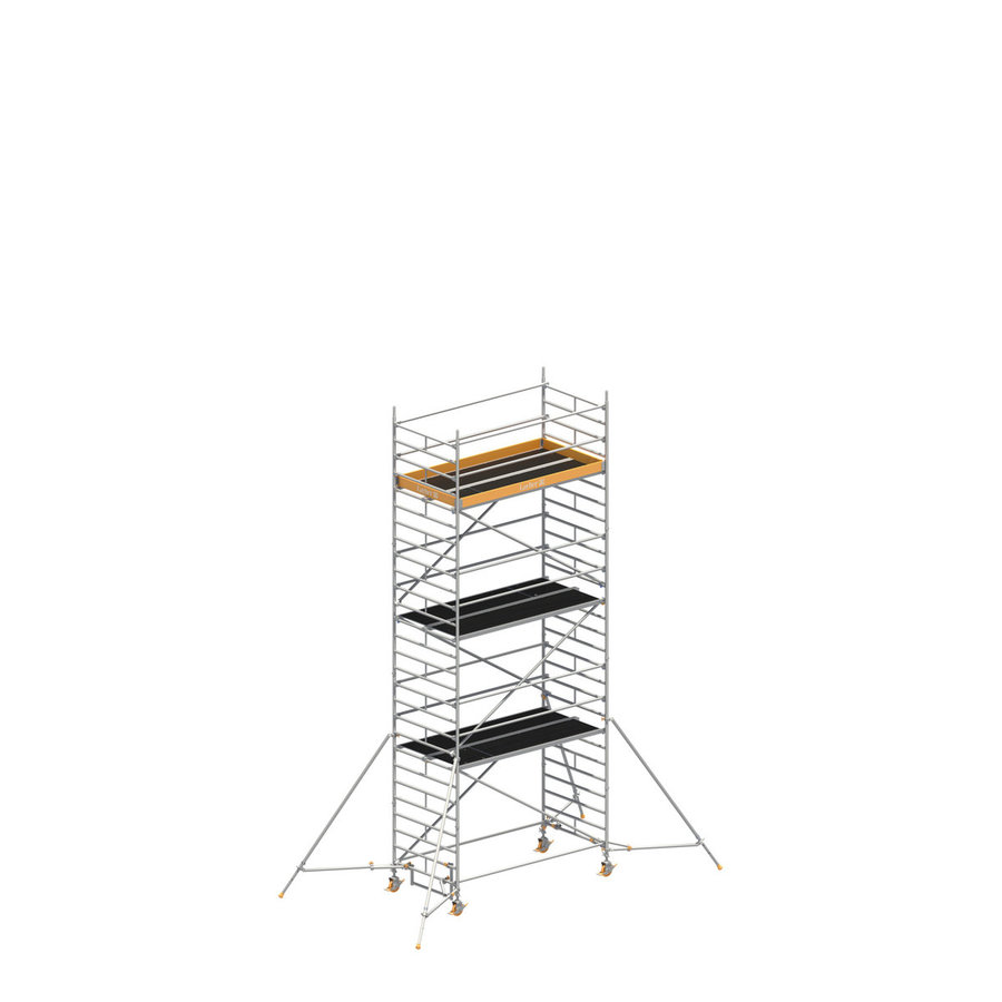 Layher UNI Breit P2 Fahrgerüst mit ausziehbaren Gerüststützen Gerüsthöhe 7,43 m