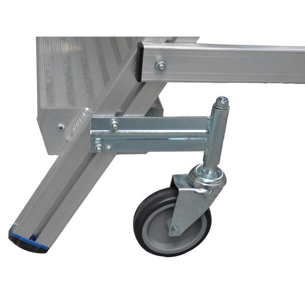Krause STABILO PodestLeiter fahrbar, beidseitig begehbar 2x7 Stufen