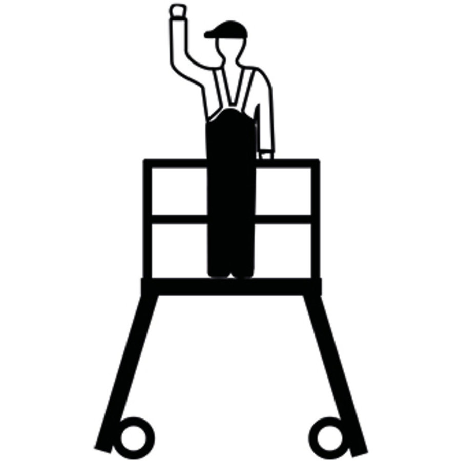 Krause STABILO PodestLeiter fahrbar, beidseitig begehbar 2x8 Stufen