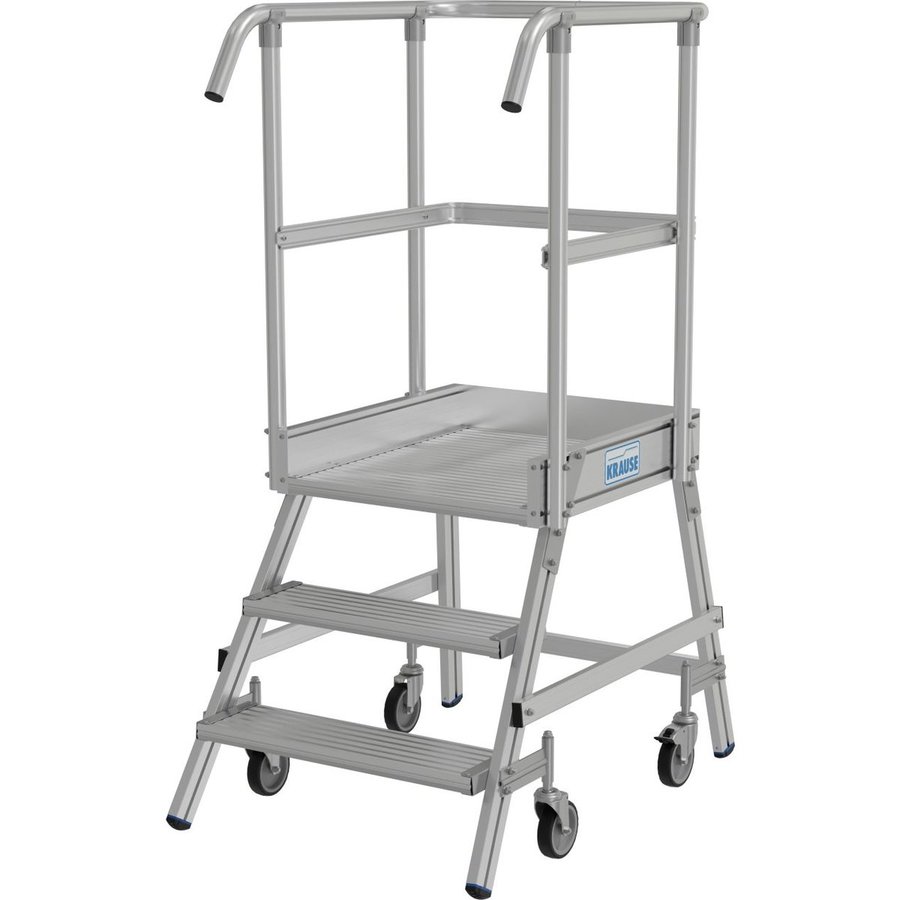 Krause STABILO PodestLeiter fahrbar, einseitig begehbar 1x3