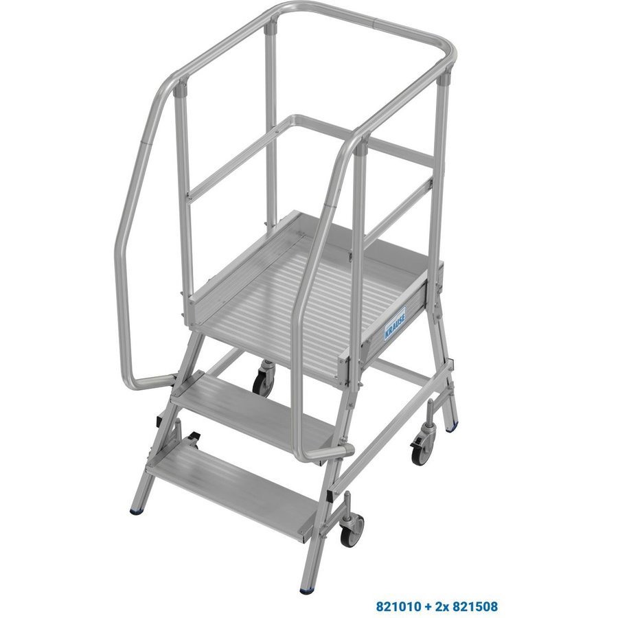 Krause STABILO PodestLeiter fahrbar, einseitig begehbar 1x3