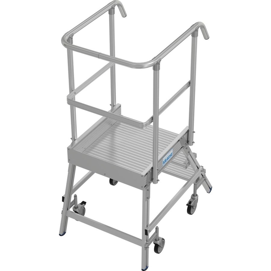 Krause STABILO PodestLeiter fahrbar, einseitig begehbar 1x3