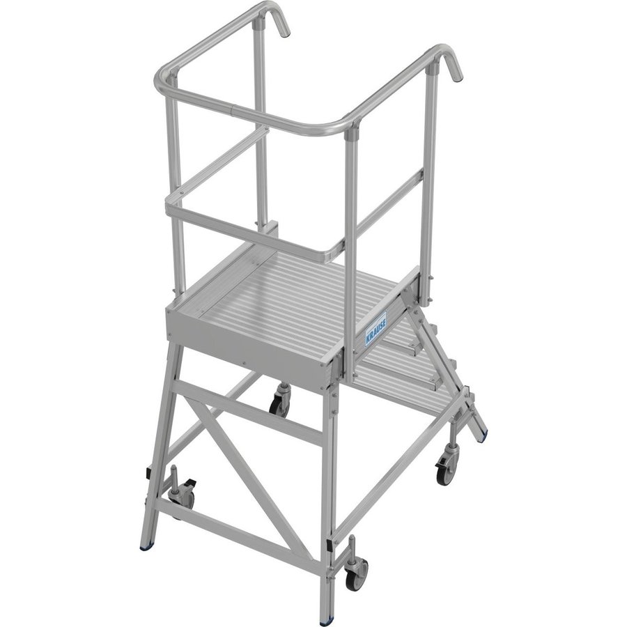 Krause STABILO PodestLeiter fahrbar, einseitig begehbar 1x4