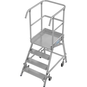 Krause STABILO PodestLeiter fahrbar, einseitig begehbar