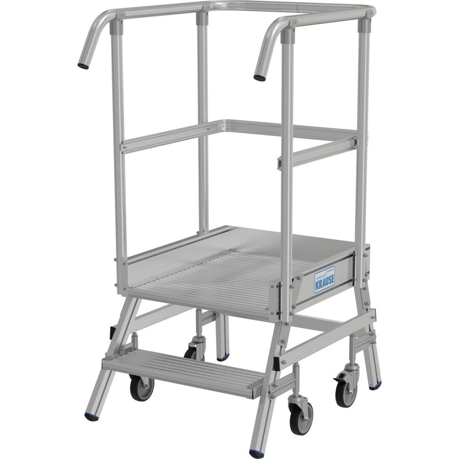 Krause STABILO PodestLeiter fahrbar, einseitig begehbar 1x2