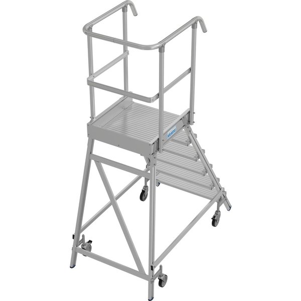 Krause STABILO PodestLeiter fahrbar, einseitig begehbar 1x6
