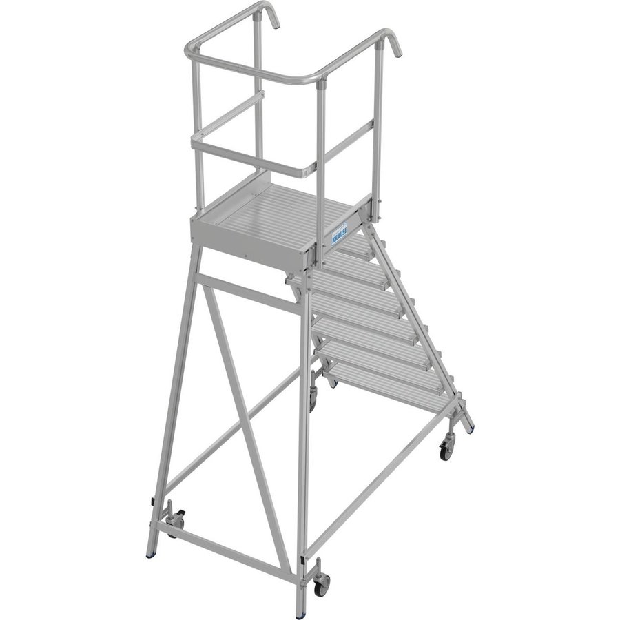 Krause STABILO PodestLeiter fahrbar, einseitig begehbar 1x8