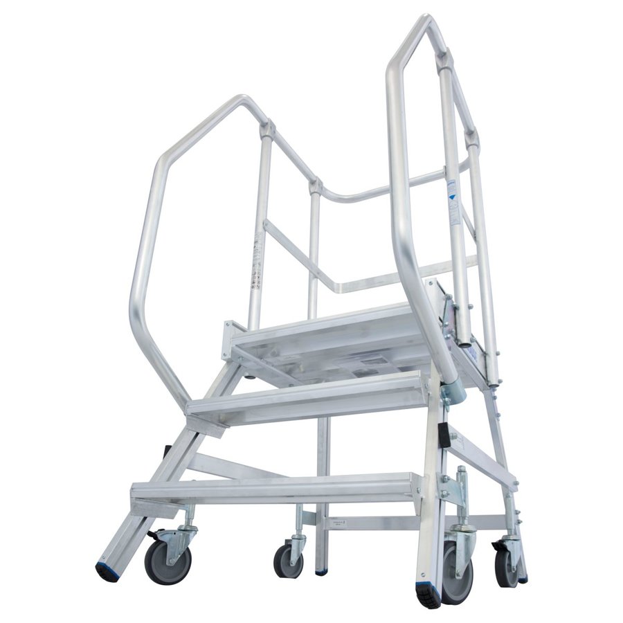 Krause STABILO PodestLeiter fahrbar, einseitig begehbar 3 Stufen