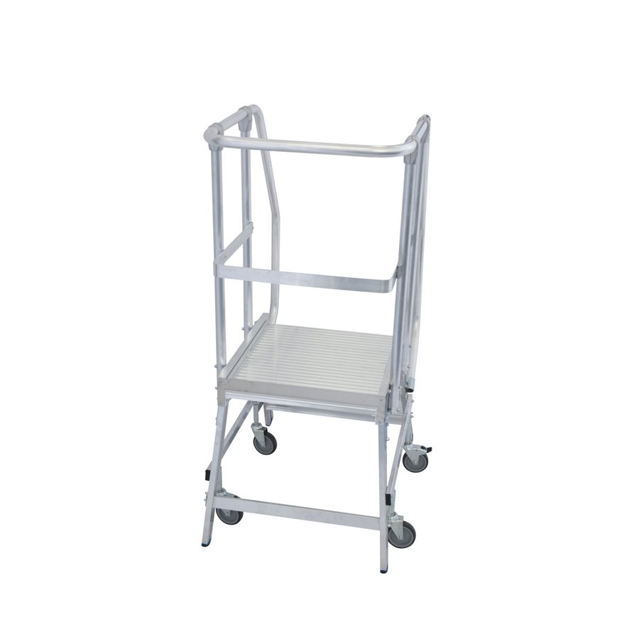 Krause STABILO PodestLeiter fahrbar, einseitig begehbar 3 Stufen