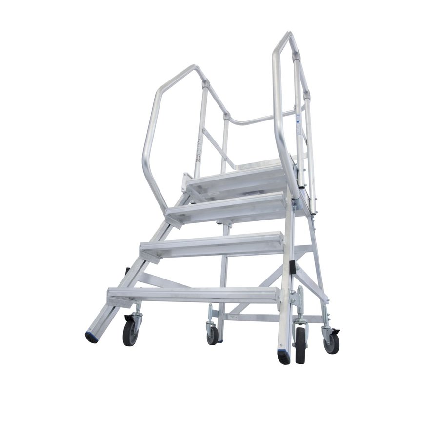 Krause STABILO PodestLeiter fahrbar, einseitig begehbar 4 Stufen