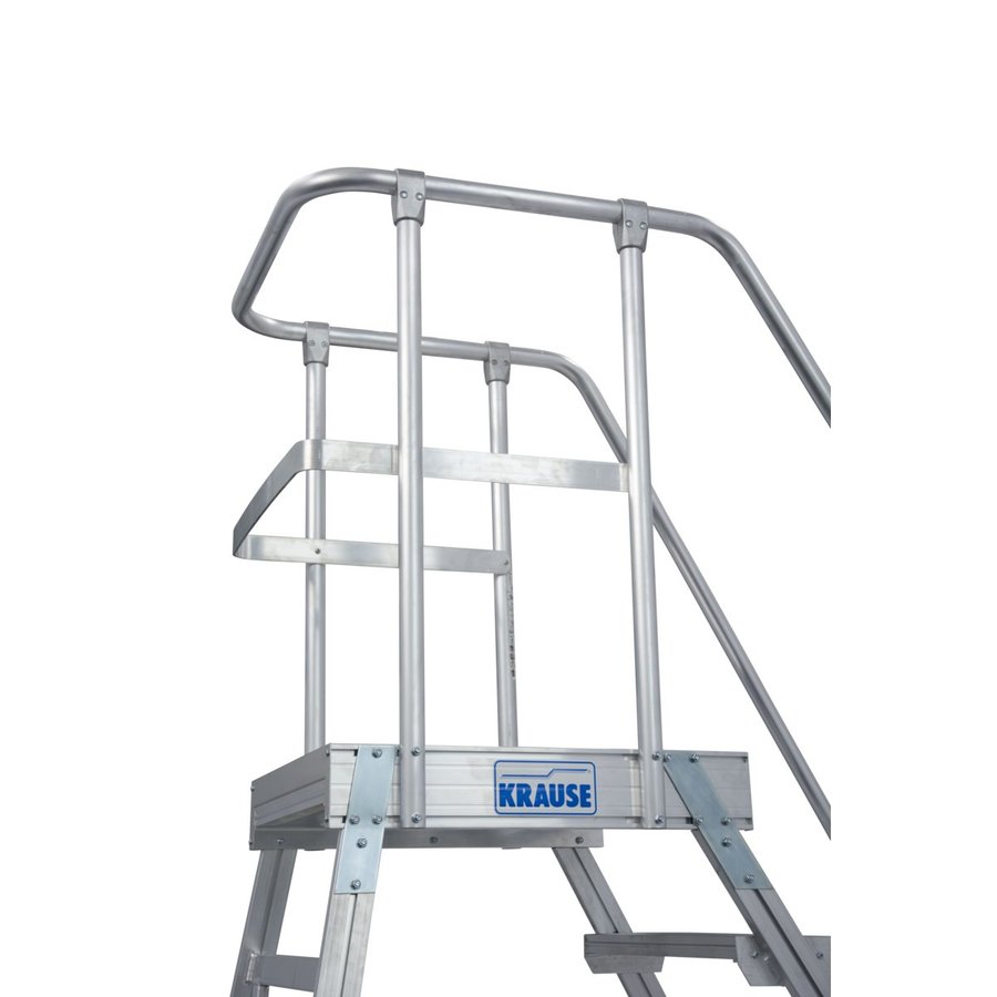 Krause STABILO PodestLeiter fahrbar, einseitig begehbar 5 Stufen