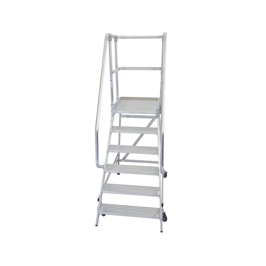 Krause STABILO PodestLeiter fahrbar, einseitig begehbar 6 Stufen