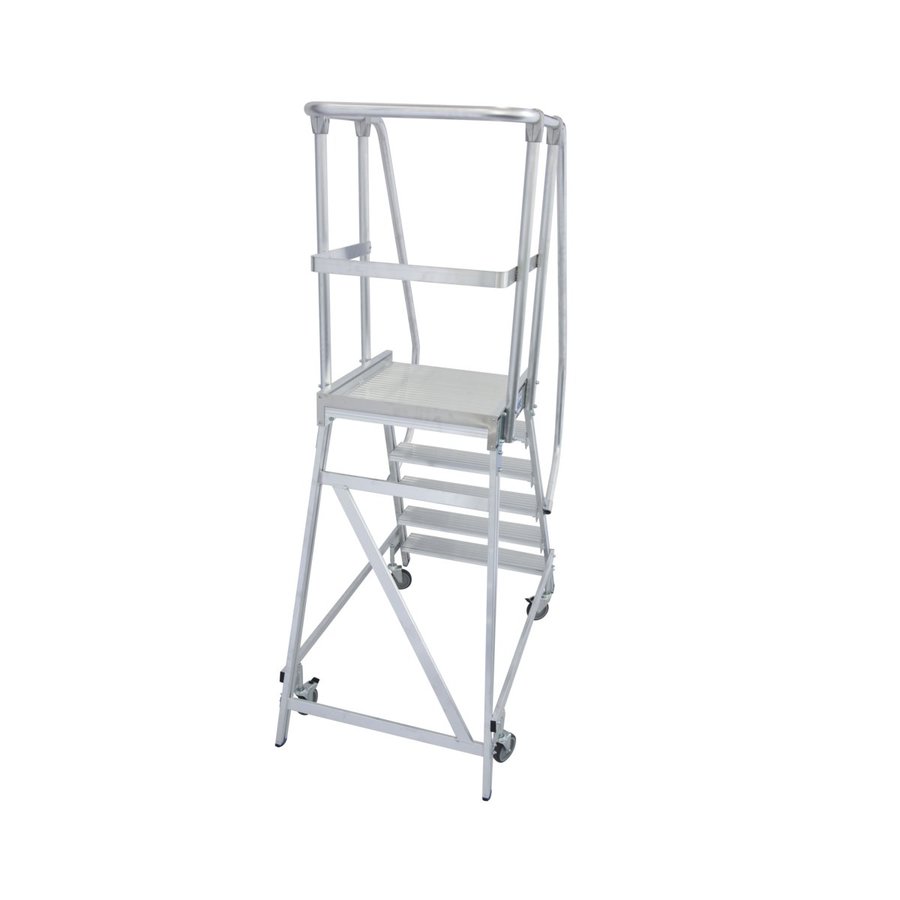 Krause STABILO PodestLeiter fahrbar, einseitig begehbar 6 Stufen