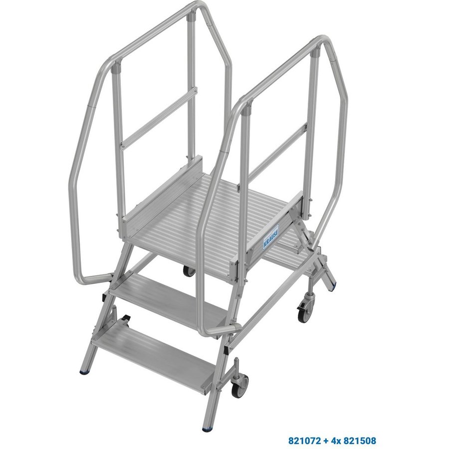 Krause PodestLeiter fahrbar, beidseitig begehbar 2x3