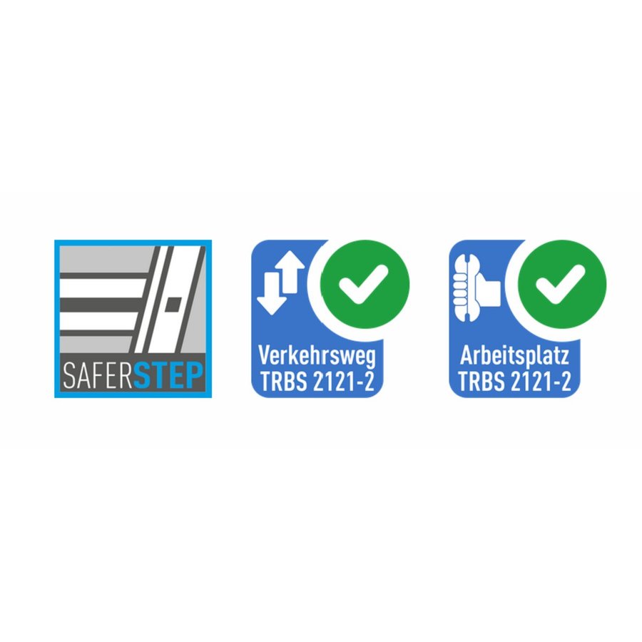 ZARGES Saferstep LH - LM-Stufen-Regalleiter 14 Stufen