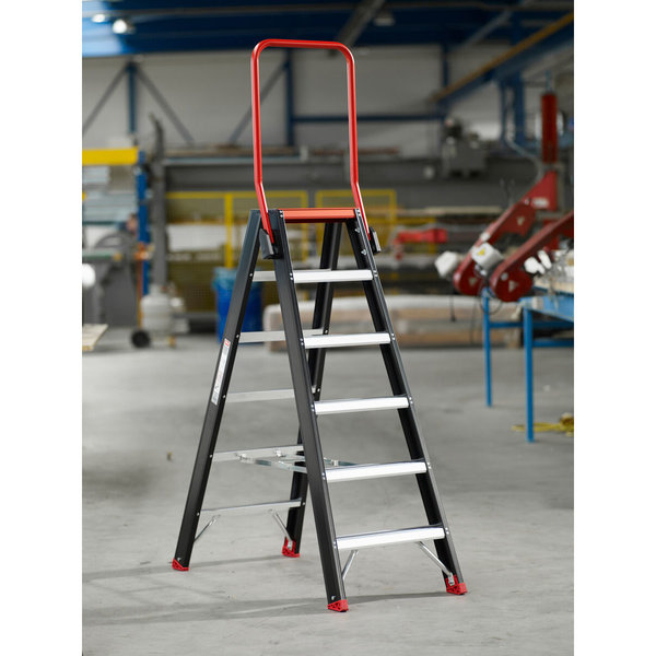Altrex Taurus TDO - beidseitig begehbare Steh- Stufenleiter 2x6 mit Bügel