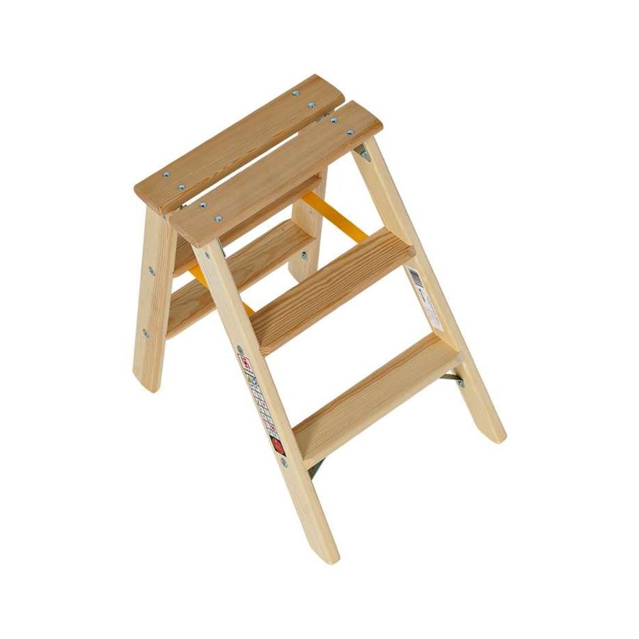 Euroline Holz-Stufenstehleiter Nr. 10503 2x3