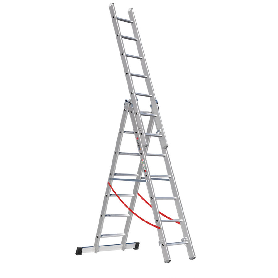 Euroline Alu-Mehrzweckleiter 3-teilig Nr. 207 Vielzweckleiter 3x7