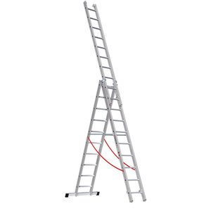 Euroline Alu-Mehrzweckleiter 3-teilig Nr. 207 Vielzweckleiter