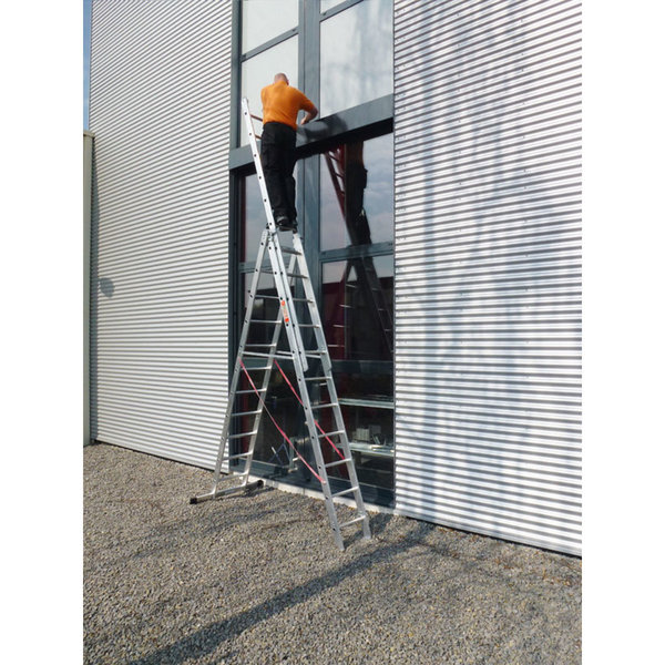 Euroline Alu-Mehrzweckleiter 3-teilig Nr. 207 Vielzweckleiter 3x11