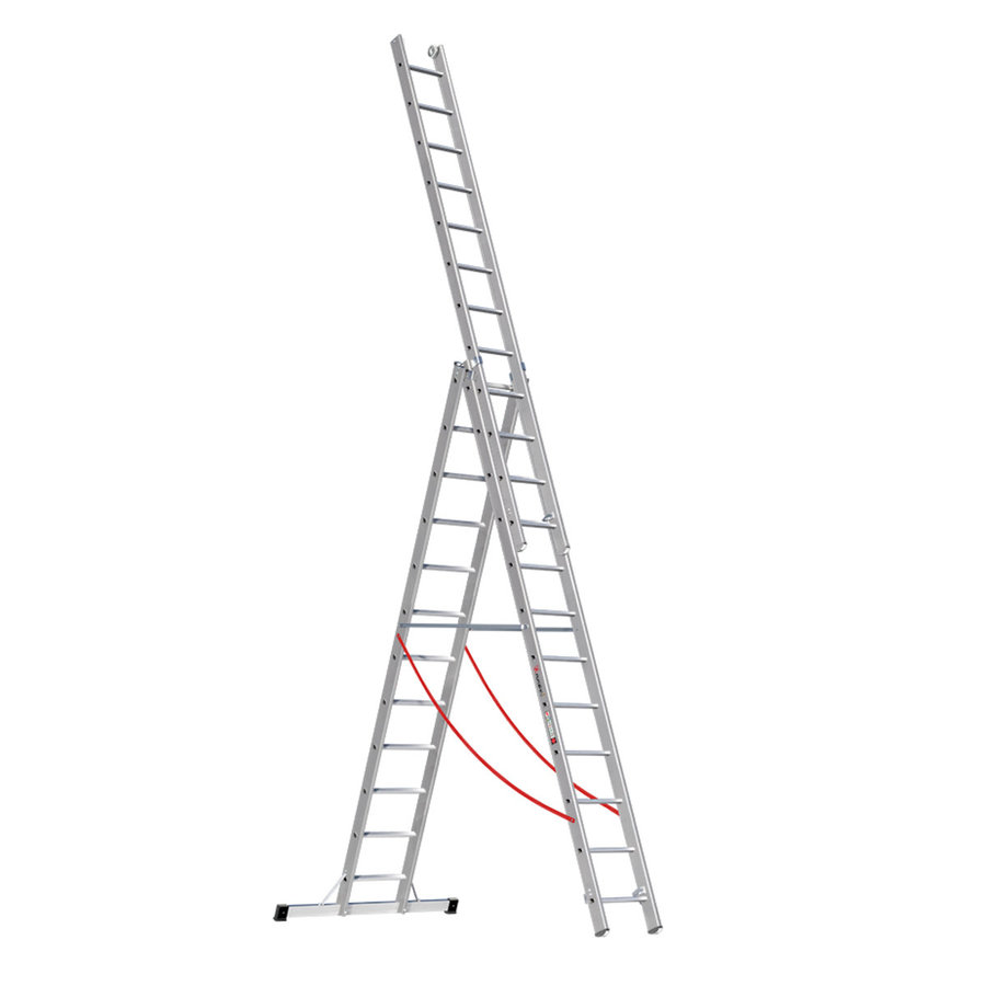 Euroline Alu-Mehrzweckleiter 3-teilig Nr. 207 Vielzweckleiter 3x12