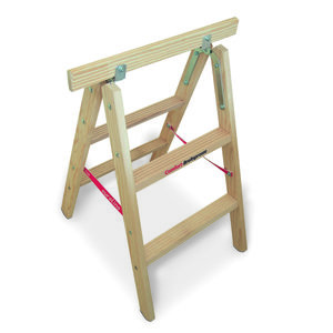 Euroline Holz-Tapezierbock mit Comfort-Breitsprosse