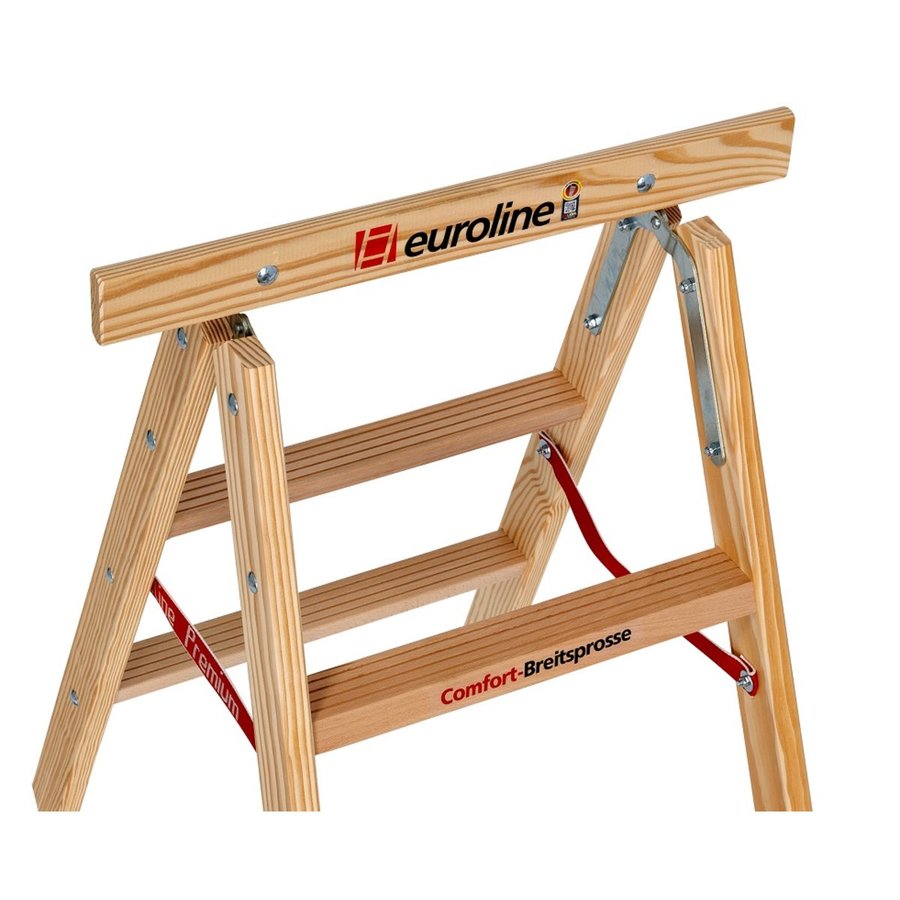 Euroline Holz-Tapezierbock mit Comfort-Breitsprosse 2x2