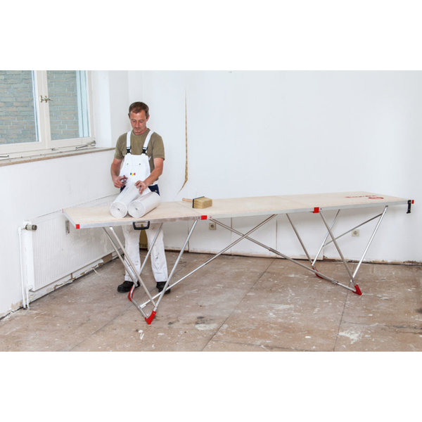Euroline eurotap Profi-Alu-Tapeziertisch Nr. 810 Breite 80 cm, Länge 3m